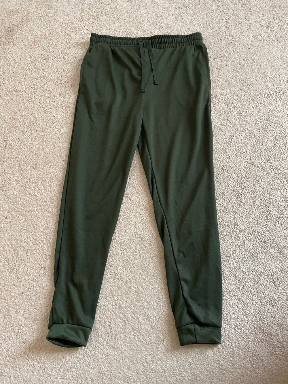 Women’s Cozy Drawstring Pajama Pants in Deep Forest Green